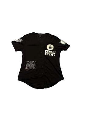 Defend Brooklyn x Public Enemy 'Don't Believe The Hype' Baseball Jersey - XL